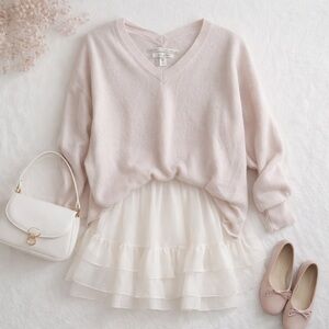 Max Studio Soft Pink 100% Cashmere Sweater